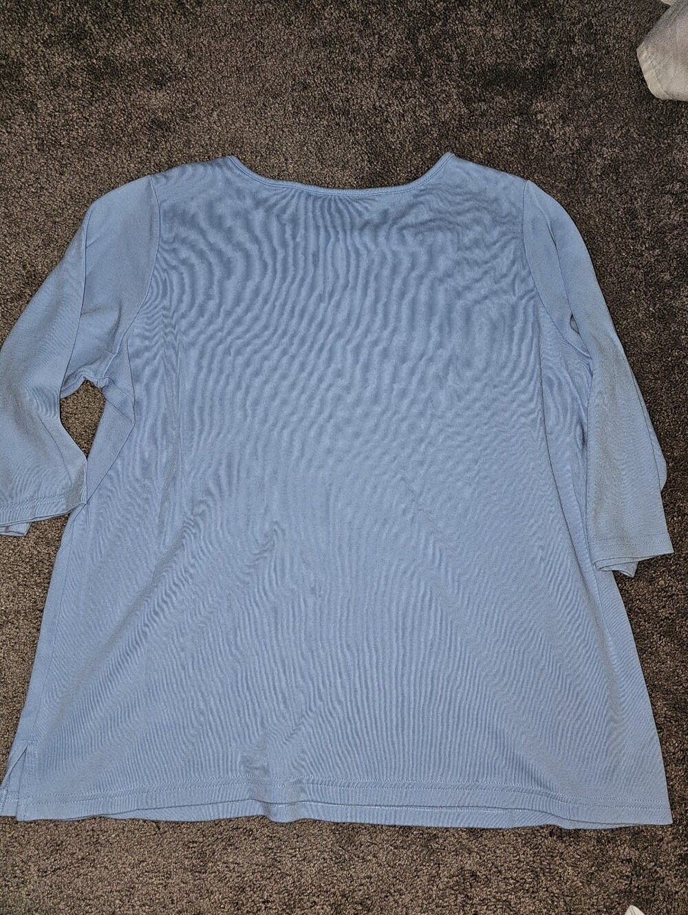 Quacker Factory Lot Of 4 - 100% Cotton 3/4 Sleeve Rhinestone Sparkle Shirts Sz L - Picture 8 of 16